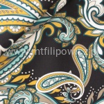 TKANINA OBICIOWA PAISLEY CZARNE TŁO