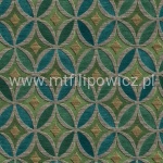 TKANINA OBICIOWA MEDALION ZIELONO-TURKUSOWY SZER. 160CM