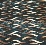 TKANINA OBICIOWA FALE 3D TURKUS