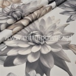 TKANINA OBICIOWA NENUFARY SZARE