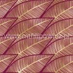 TKANINA OBICIOWA BORDOWE LIŚCIE ARTDECO