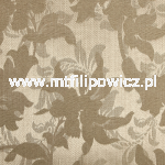 TKANINA OBICIOWA RAPIR KWIATY CIEMNY BEŻ/BRĄZ
