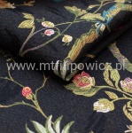TKANINA OBICIOWA HARYK / PLUM CZARNY (BLACK)