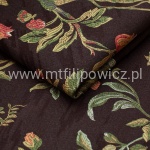 TKANINA OBICIOWA HARYK / PLUM BRĄZOWO-BORDOWA