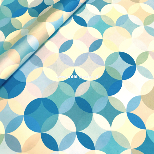 tkanina obiciowa w kółka