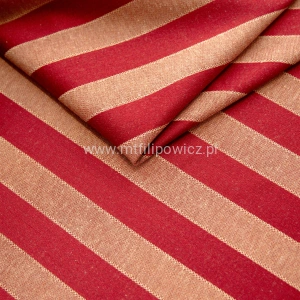 Tkanina CASTELLO STRIPES ROSSO  280cm