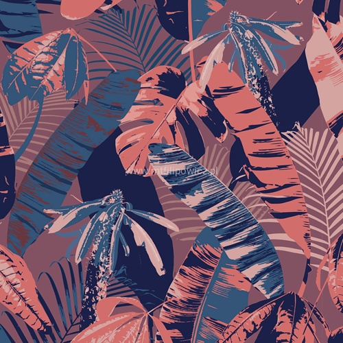 Tkanina w liscie - Exotic