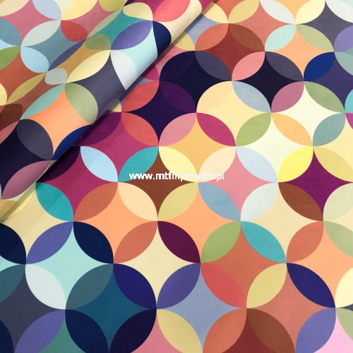 tkanina obiciowa w kółka